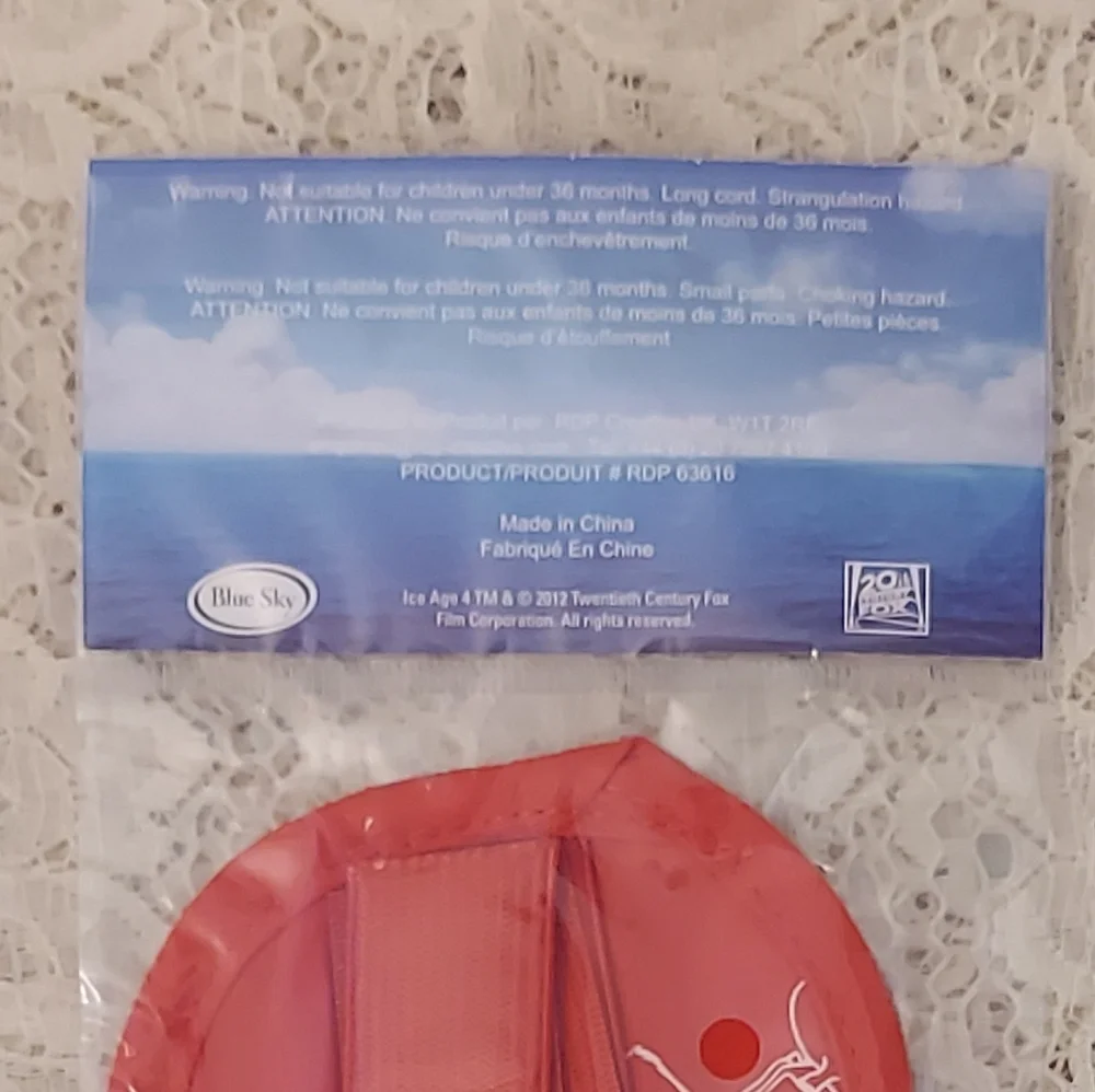 Ice Age Eye Mask Red Scrat from Continental Drift New in Package